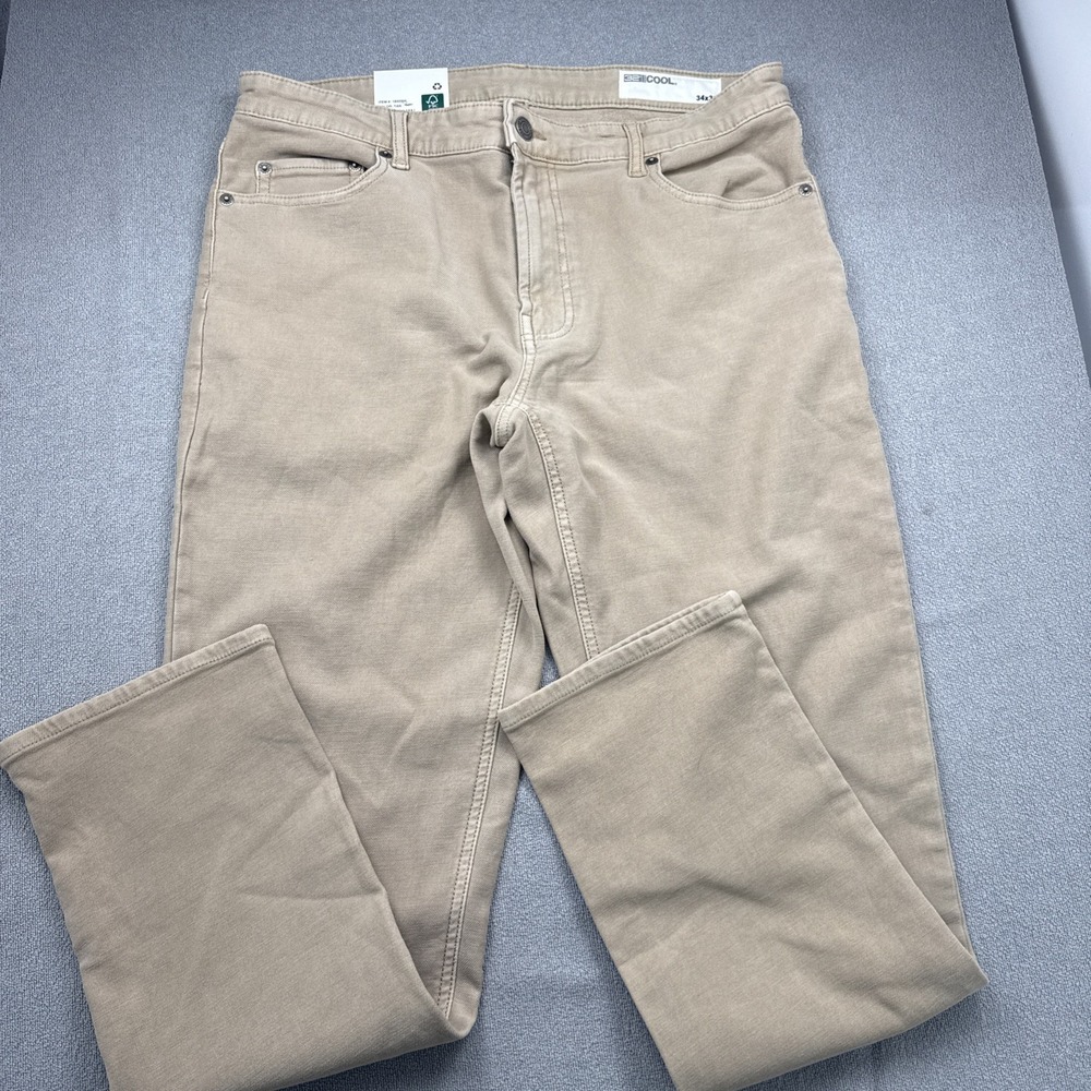 32 Degrees NWT Men's Tan 34x30 Slim Straight Fit Comfort Stretch New